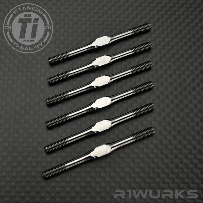 900105 R1 WURKS (B7 Series) Titanium Turnbuckle Set, M3.5 Natural