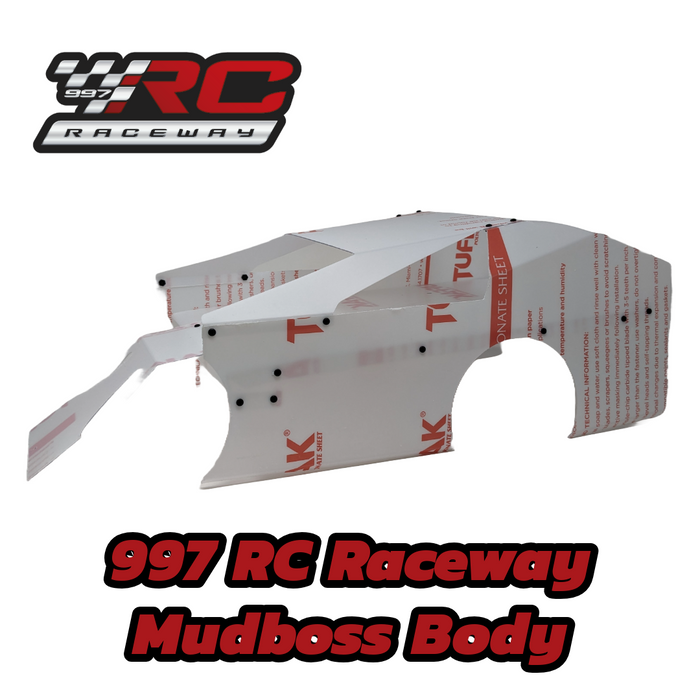997 RC Raceway 1/10th Scale Mudboss Body For Traxxas Slash