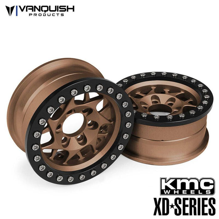 VPS07716 Vanquish KMC 1.9 XD127 Bully Bronze Anodized Wheels (2