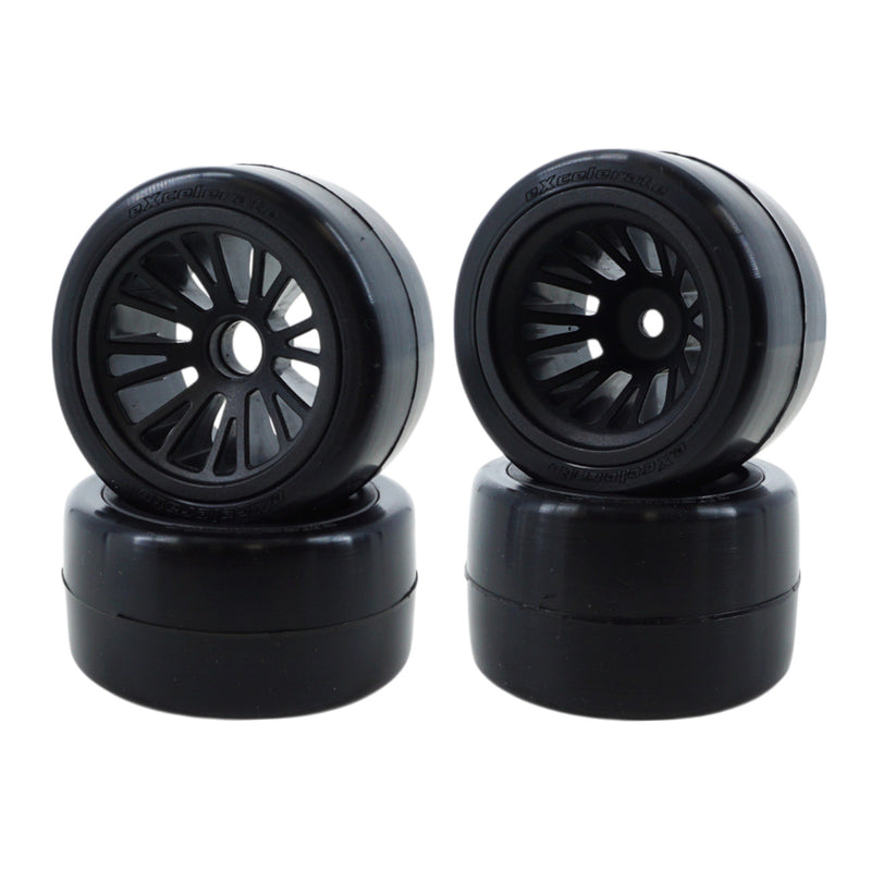 XCE-3062 eXcelerate F1 Pre-Mount Rubber Tire Set (CM/CS)