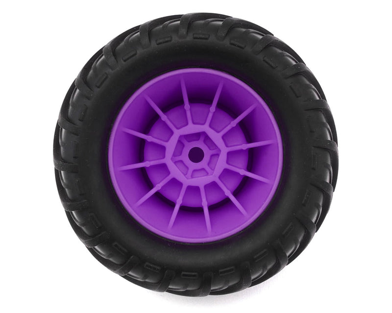 ARA-2611 Arrma Grom dBoots Chevron MT Pre-Mounted Tires (Purple) (4) (MINI Gorgon/Quake)