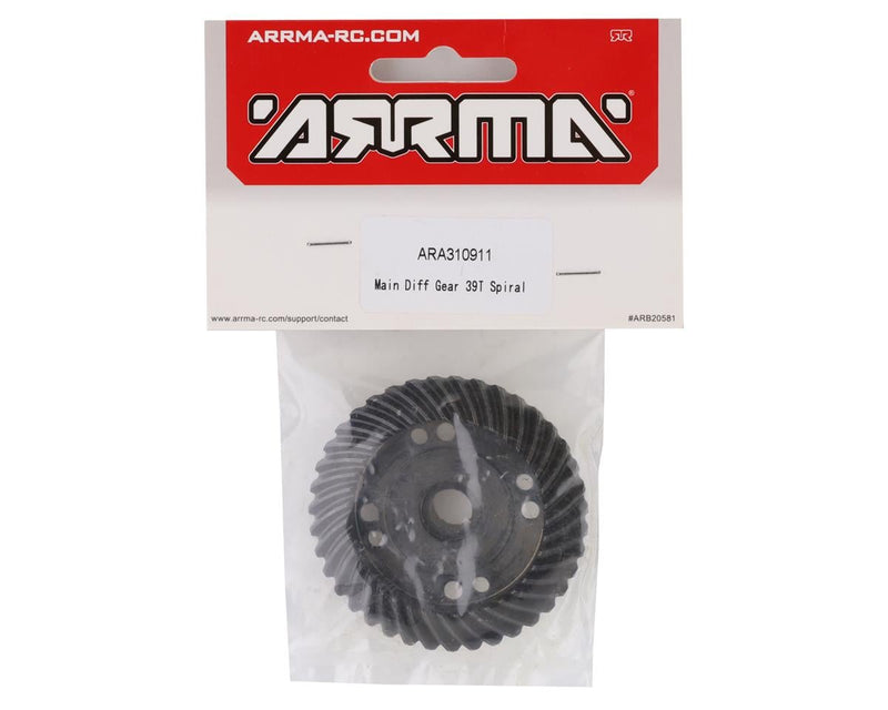 ARA310911 Arrma 8S BLX Main Differential Spiral Gear (39T)