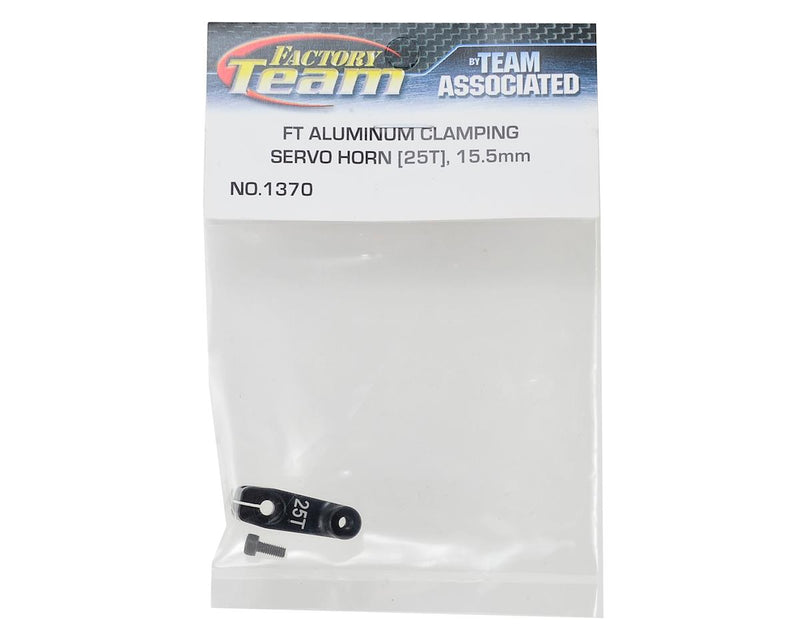 1370 Team Associated 15.5mm Aluminum FT Clamping Servo Horn (25T-Futaba/Savox/ProTek)