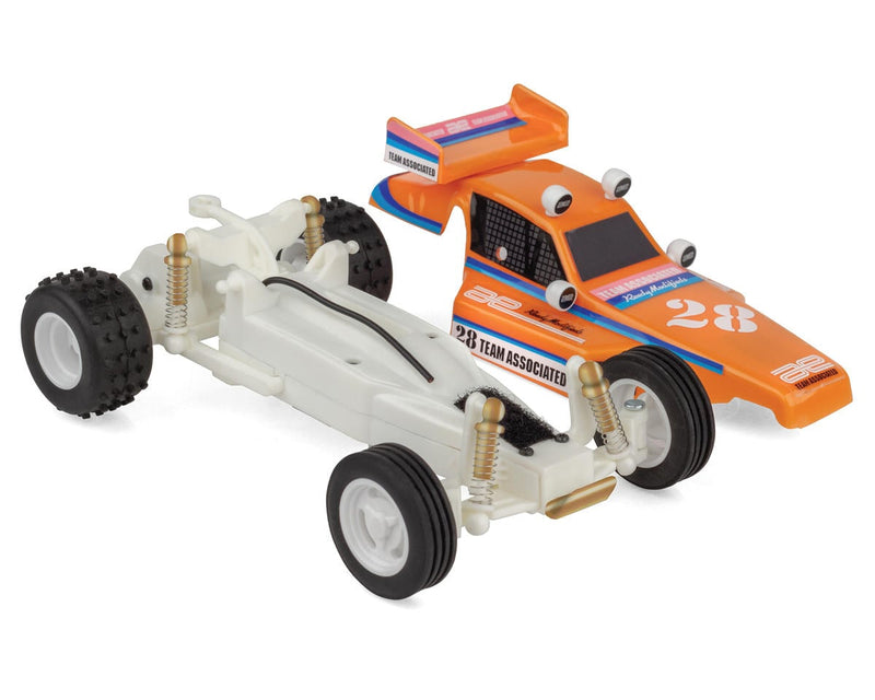 20166 Team Associated RC28 Zoom 1/28 RTR 2WD Micro RC10 Buggy w/2.4GHz Radio, Integrated Battery & USB-C Cable
