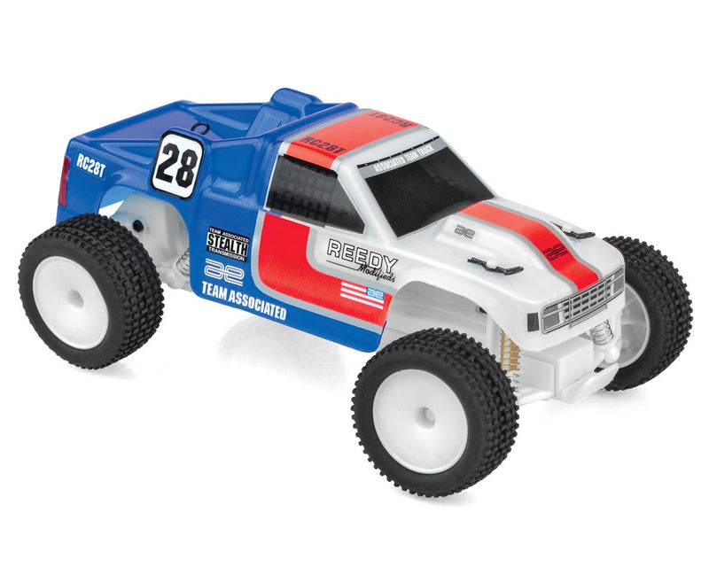 20167 Team Associated RC28T Zoom 1/28 RTR 2WD Micro RC10T Truck w/2.4GHz Radio, Integrated Battery & USB-C Cable