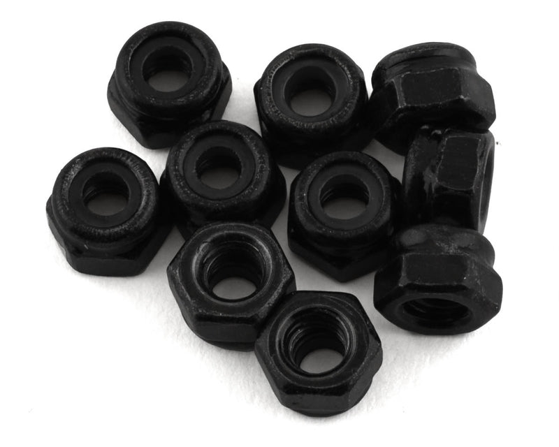 25215 Team Associated M3 Locknuts, Black (10)