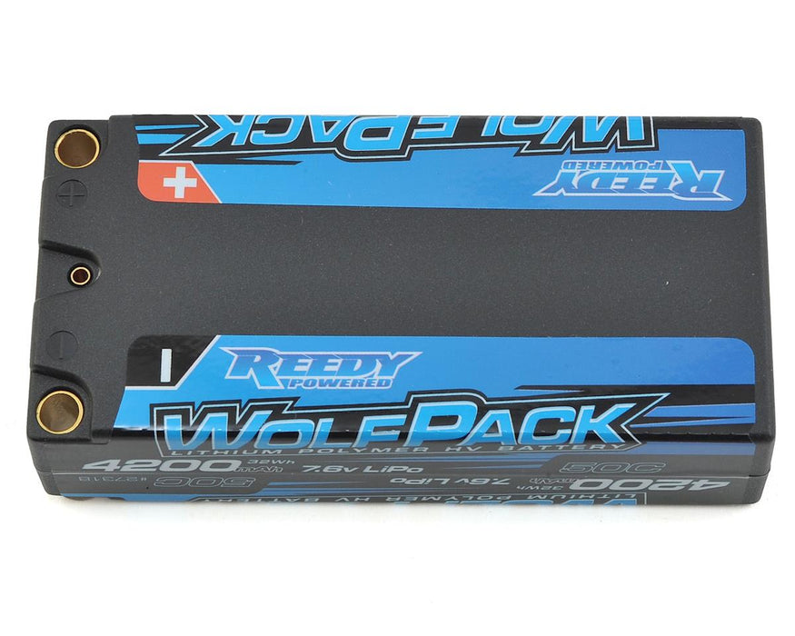 27318 Reedy WolfPack HV 2S Hard Case LiPo 50C Shorty Battery Pack (7.6V/4200mAh) w/5mm Bullets