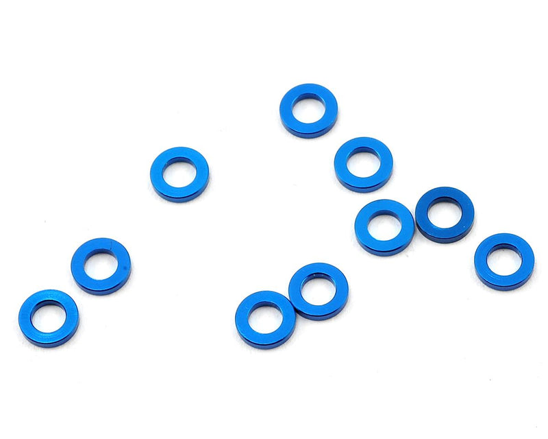 31382 Team Associated 5.5x1.0mm Aluminum Ball Stud Washer (Blue) (10)