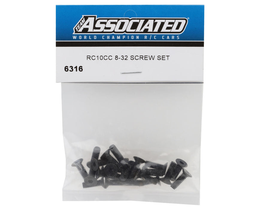 6316 Team Associated RC10CC 8-32 Screw Set