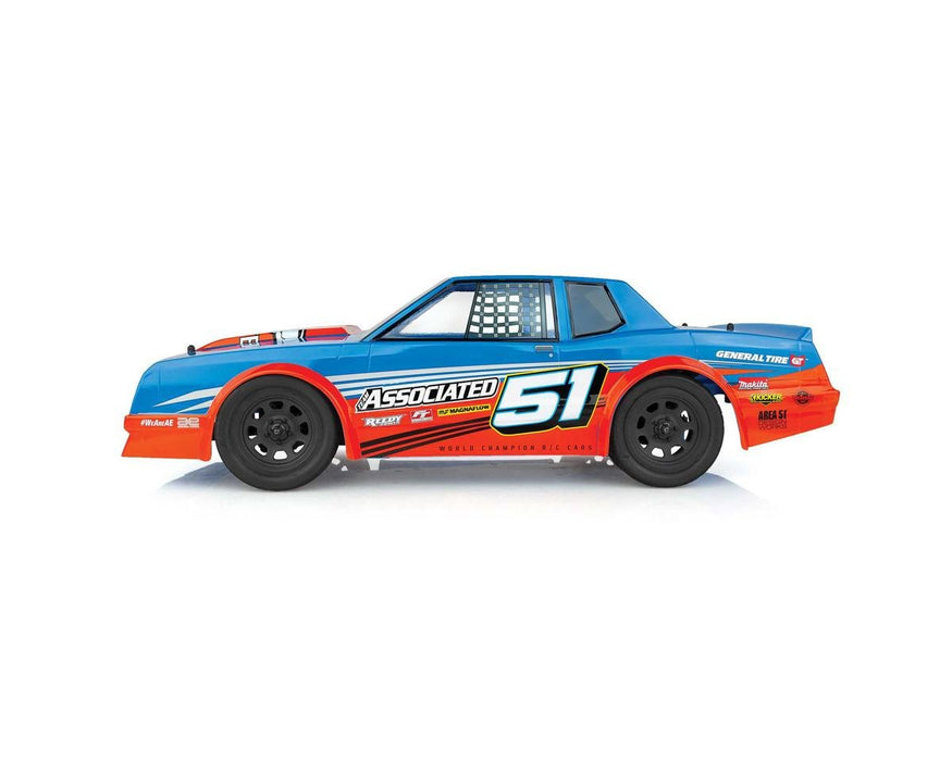 70033 Team Associated SR10M RTR Electric Brushless 2WD Dirt Oval Car (Blue) w/2.4GHz Flysky FS-G4P Radio