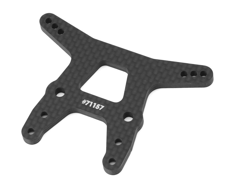 71157 Team Associated RC10T6.4 Carbon Front Shock Tower (Gullwing Arm)