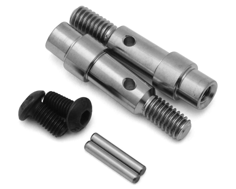 71181 Associated RC10B6 Hex Adapter Front Axle, Titanium
