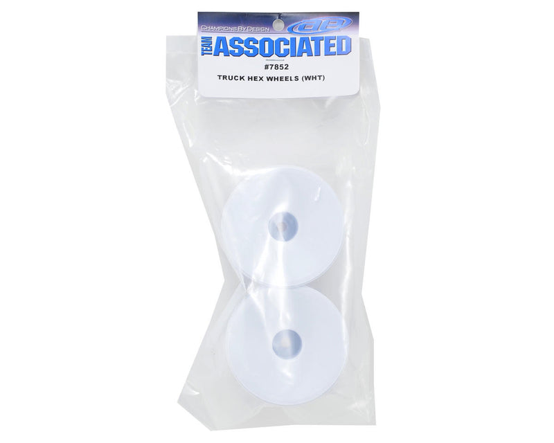 7852 Team Associated 12mm Hex Stadium Truck Dish Wheel (2) (White)