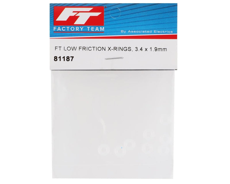 81187 Team Associated Factory Team Low Friction Shock X-Rings (8)