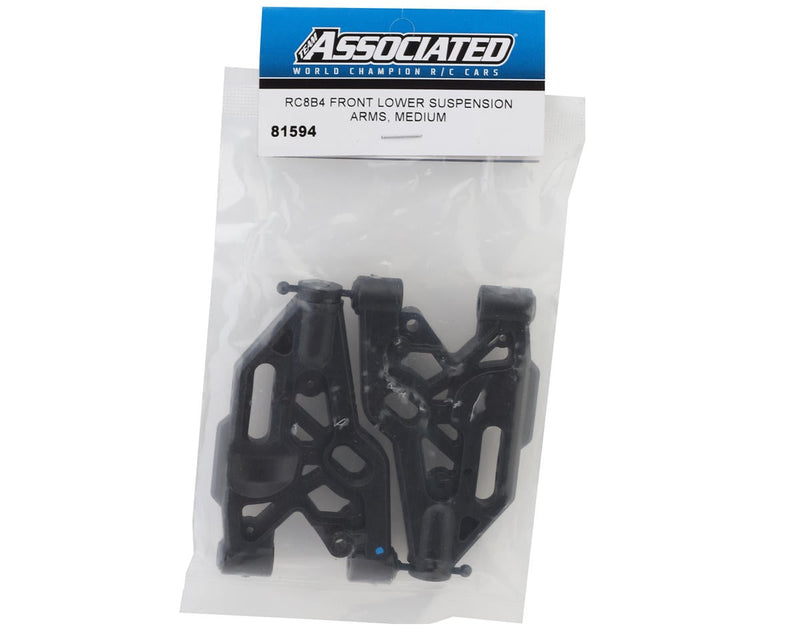 81594 Team Associated RC8B4/RC8B4e Front Lower Suspension Arms (Medium)