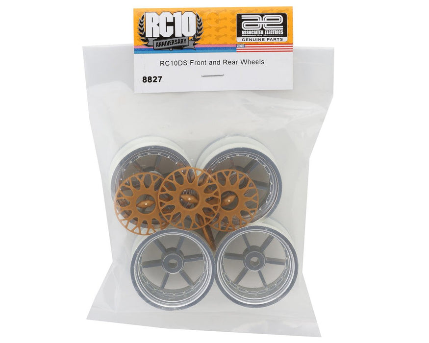 8827 Team Associated RC10DS Front & Rear Wheels (4)