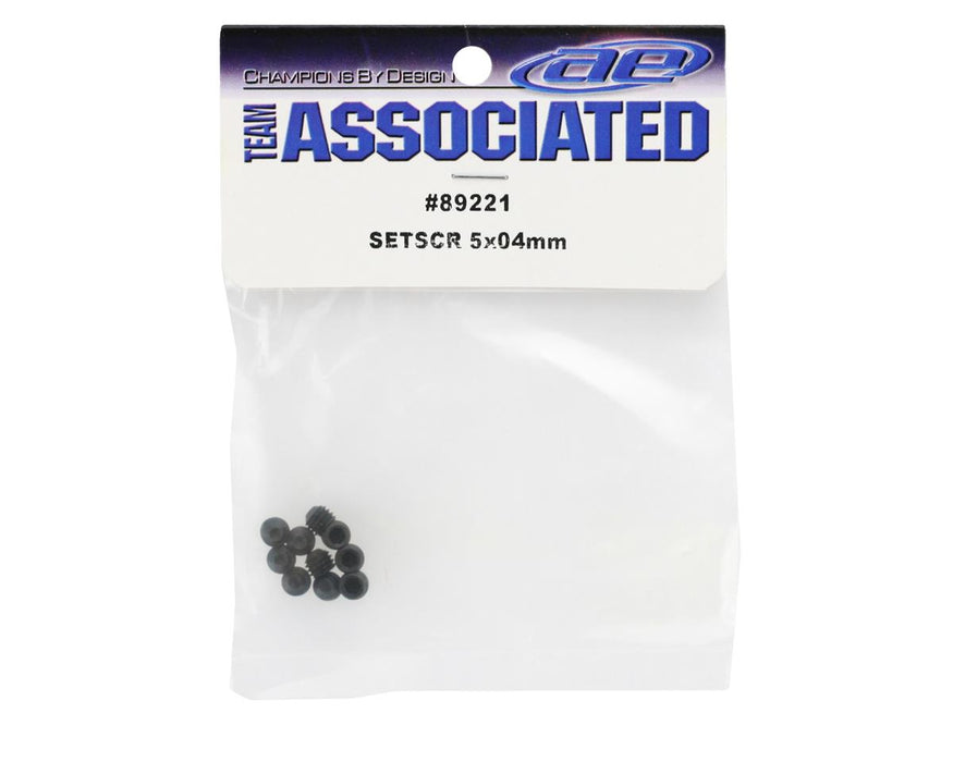 Team Associated 89221 5x4mm Set Screws (10)