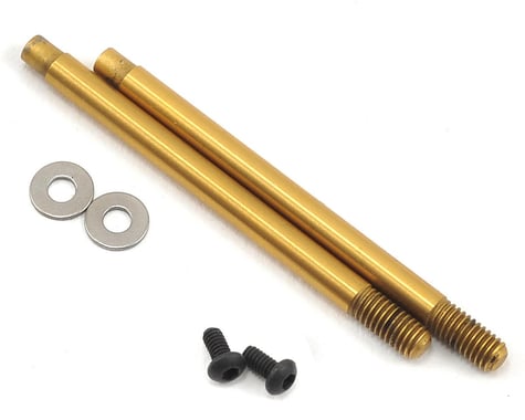 91619 Team Associated 3x27.5mm V2 Ti-Nitride Screw Mount Shock Shaft (2)