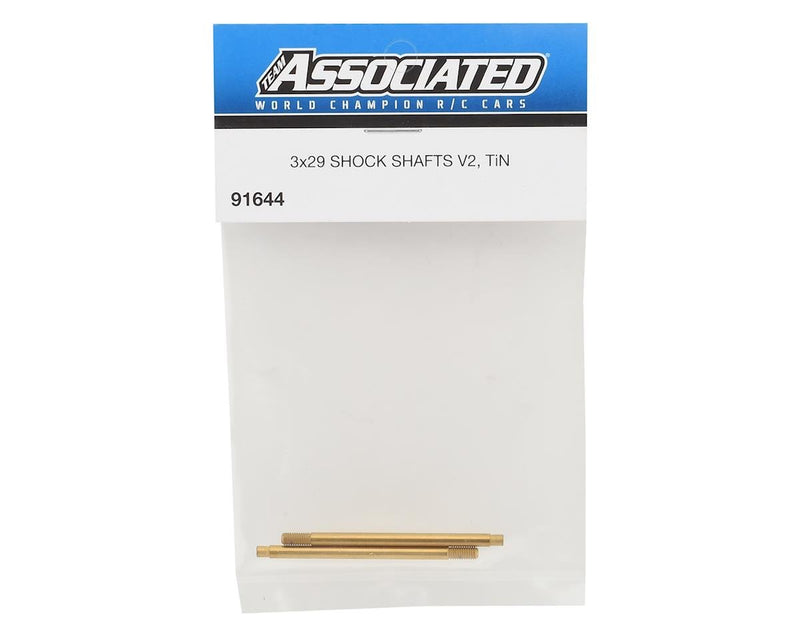 91644 Team Associated 3x29mm V2 Ti-Nitride Screw Mount Rear Shock Shaft (2)
