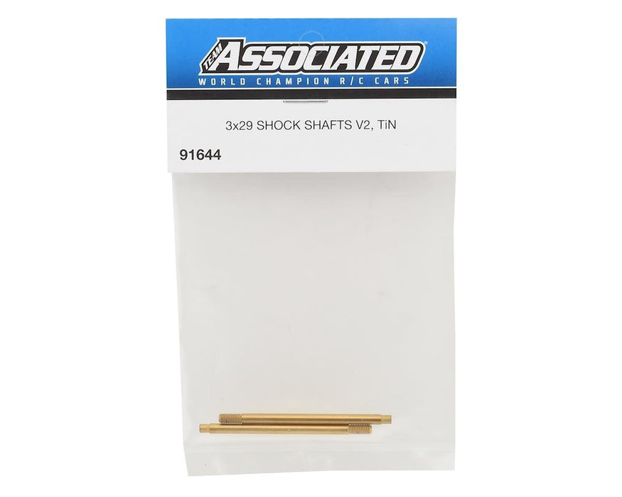 91644 Team Associated 3x29mm V2 Ti-Nitride Screw Mount Rear Shock Shaft (2)