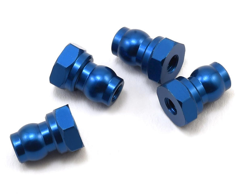 Team Associated 10mm Aluminum Shock Bushings (Blue) 91815