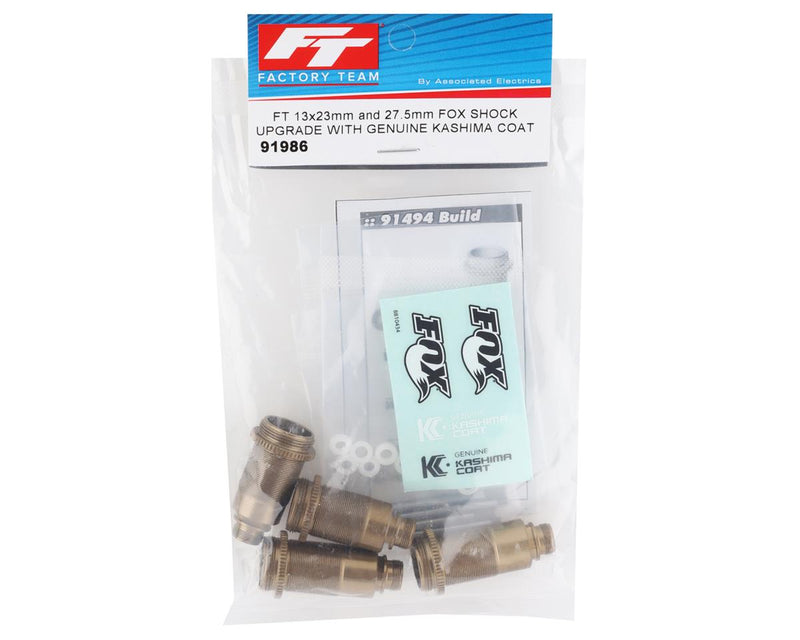 91986 Team Associated Factory Team FOX Kashima Coated Shock Body Kit (13x23mm & 27.5mm)
