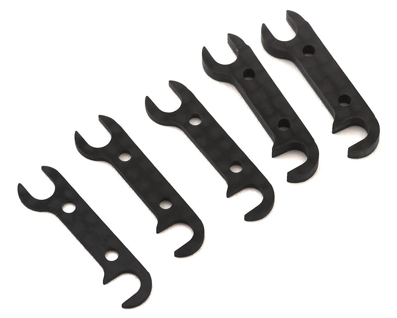 Team Associated 92185 RC10B74 Graphite Rear Hub Link Shim Set