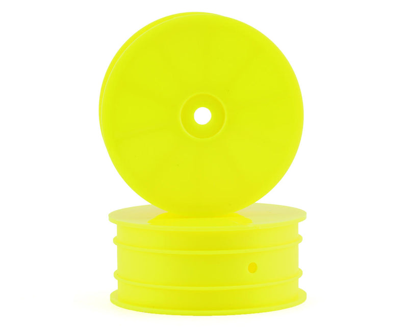 92363 Team Associated 12mm Hex 2.2 4WD Front +1.5mm Buggy Wheels (2) (B74) (Yellow)