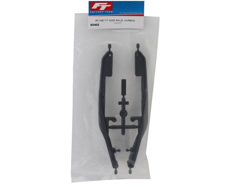 92402 Team Associated RC10B7 B7 Side Rails, Carbon (2)