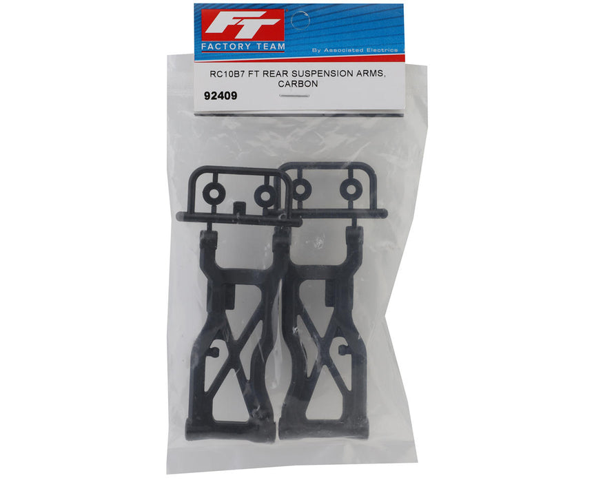 92409 Team Associated RC10B7 B7 Rear Suspension Arms, Carbon (2)