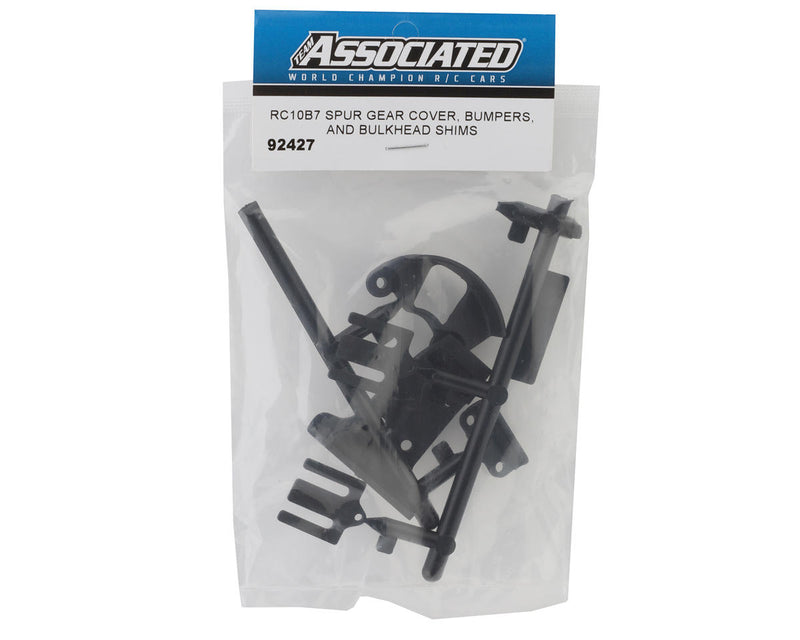92427 Team Associated RC10B7 Spur Gear Cover, Bumpers & Bulkhead Shims Set