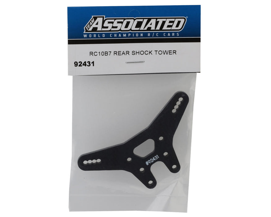 92431 Team Associated RC10B7 B7 Carbon Fiber Rear Shock Tower