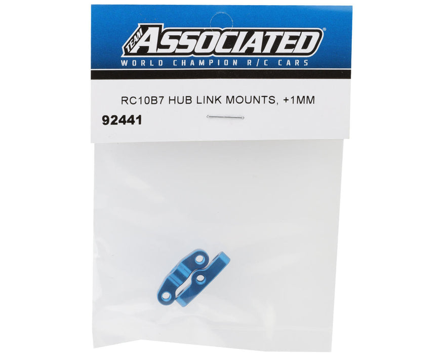 Team Associated 92441 RC10B7 Aluminum Hub Link Mounts (+1mm)