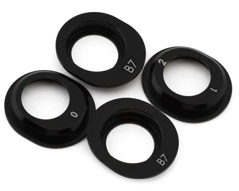 92455 Team Associated RC10B7 Factory Team Aluminum Differential Height Inserts (4)
