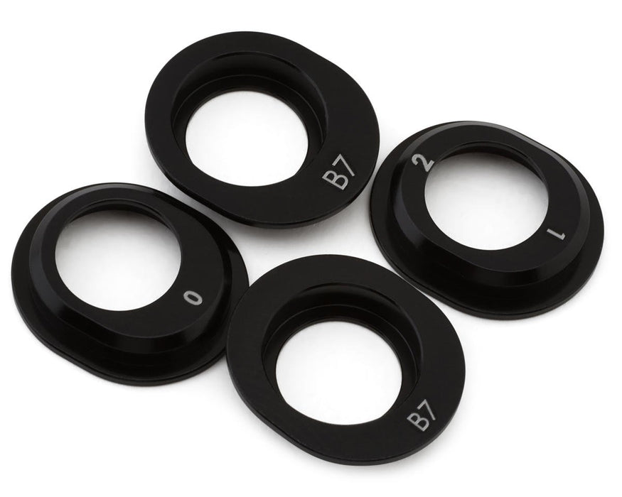 92455 Team Associated RC10B7 Factory Team Aluminum Differential Height Inserts (4)