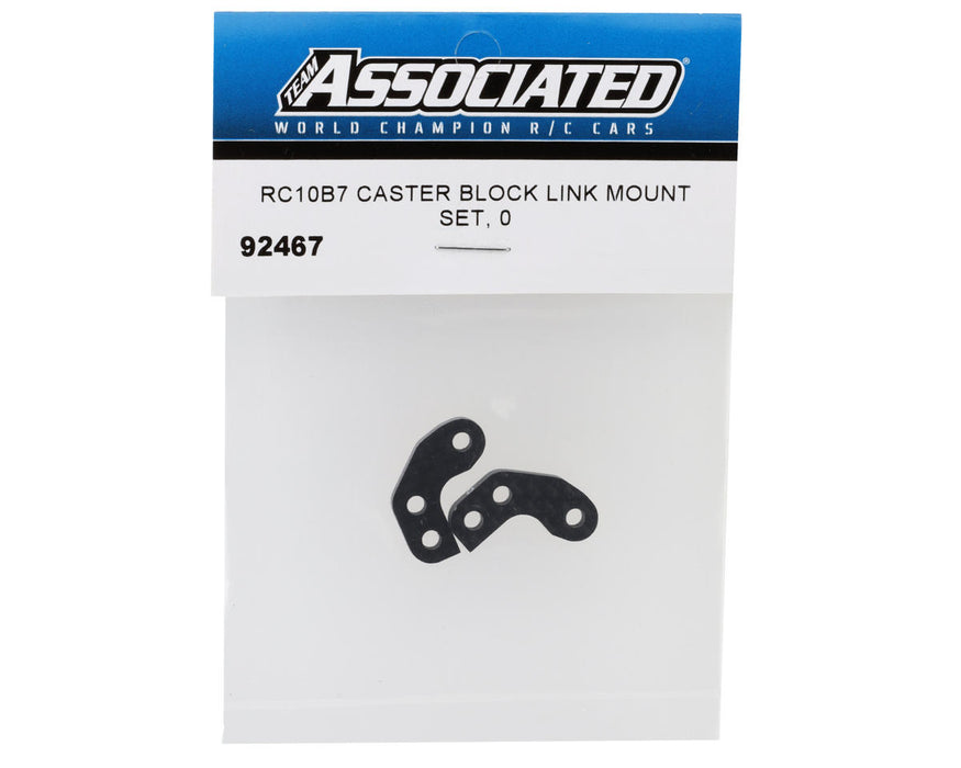 Team Associated 92467 RC10B7 Caster Block Link Mounts (+0mm) (2)