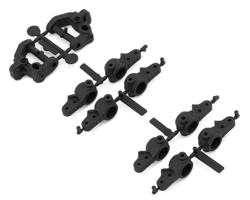 92577 Team Associated RC10B7.1 Factory Team Carbon Caster & Steering Blocks Set