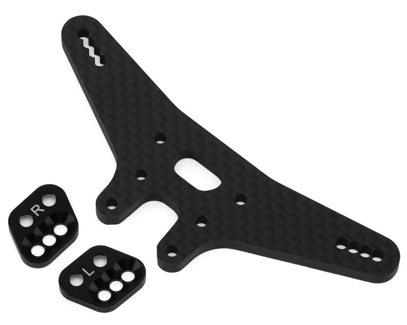 92578 Team Associated RC10B7.1 Factory Team Gull Dropper & Rear Shock Tower Set (-2mm)