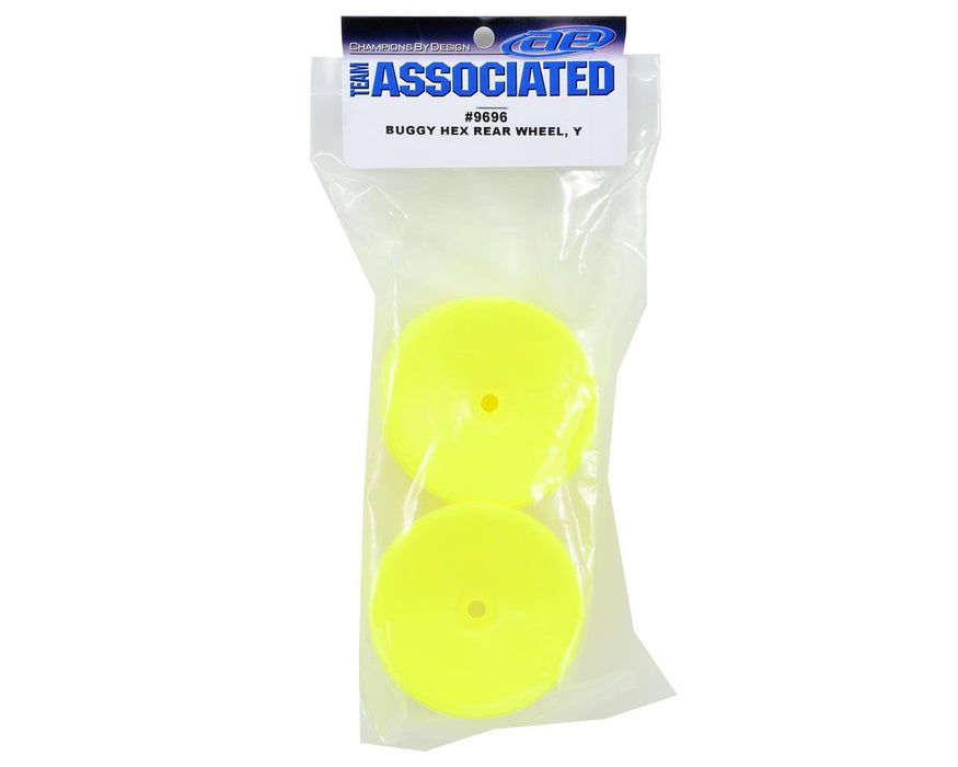 9696 Team Associated 12mm Hex 2.2 Rear Hex Wheels (2) (B6/B64) (Yellow)