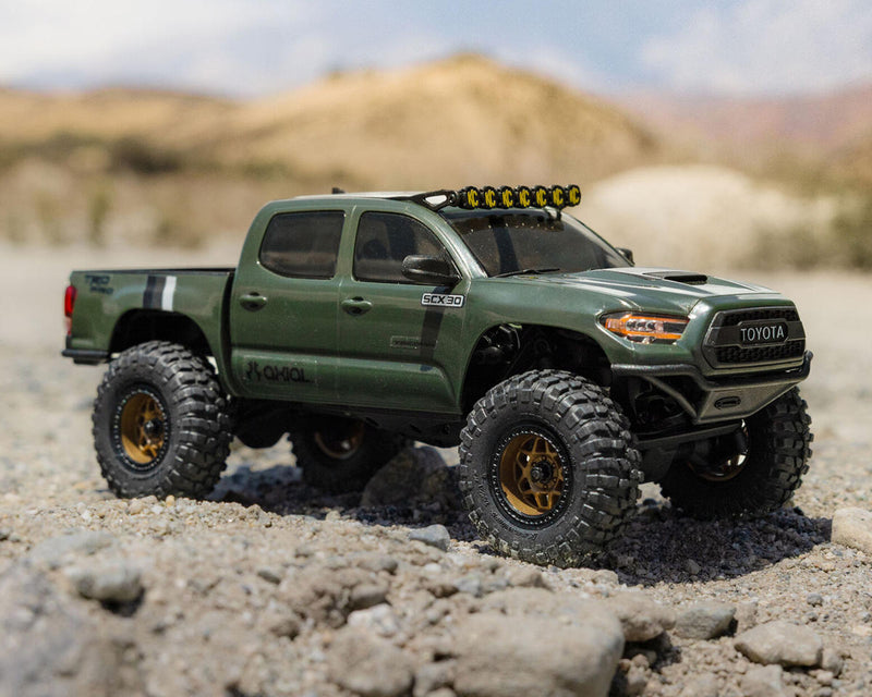 AXI-3289T ***PRE-ORDER*** Axial SCX30 Toyota Tacoma TRD Pro 1/30 4WD RTR Scale Mini Crawler w/2.4GHz Radio, Battery & Charger