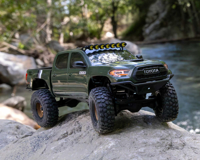 AXI-3289T ***PRE-ORDER*** Axial SCX30 Toyota Tacoma TRD Pro 1/30 4WD RTR Scale Mini Crawler w/2.4GHz Radio, Battery & Charger
