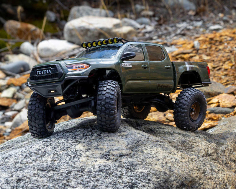 AXI-3289T ***PRE-ORDER*** Axial SCX30 Toyota Tacoma TRD Pro 1/30 4WD RTR Scale Mini Crawler w/2.4GHz Radio, Battery & Charger