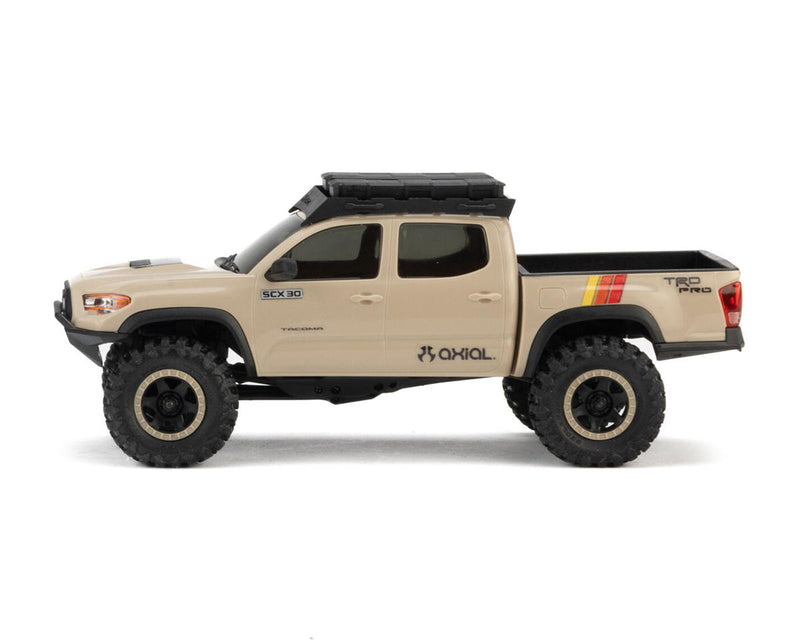 AXI-3289T ***PRE-ORDER*** Axial SCX30 Toyota Tacoma TRD Pro 1/30 4WD RTR Scale Mini Crawler w/2.4GHz Radio, Battery & Charger