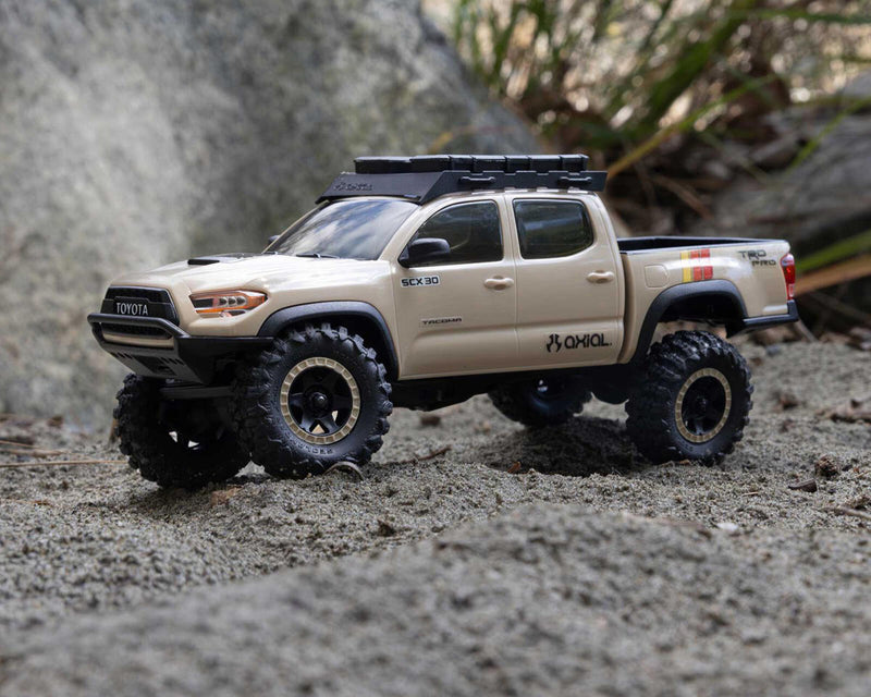 AXI-3289T ***PRE-ORDER*** Axial SCX30 Toyota Tacoma TRD Pro 1/30 4WD RTR Scale Mini Crawler w/2.4GHz Radio, Battery & Charger