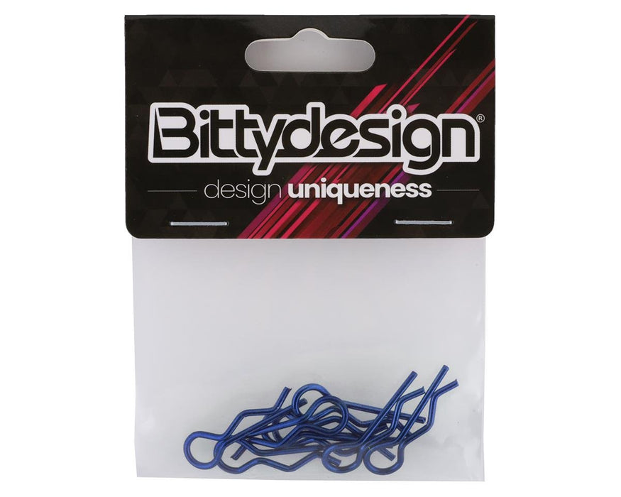 BDBC-88BL Bittydesign 1/8 Body Clips (Blue)