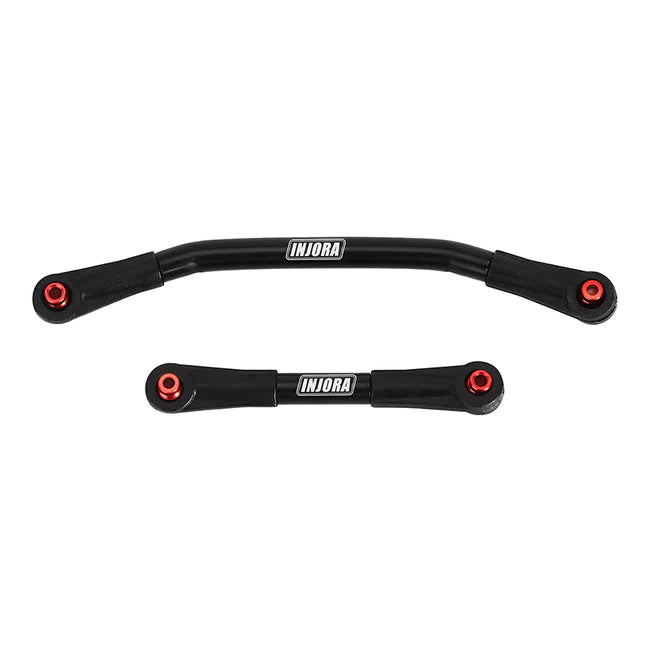SCX24-144BK INJORA Stainless Steel Steering Link with Plastic Rod Ends for SCX24 AX24