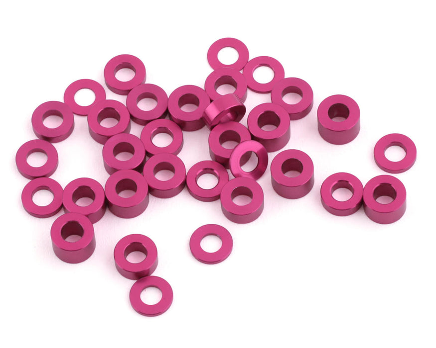 Team Brood 3x6mm 6061 Aluminum Ball Stud Washer Full Kit (Pink) (32) TBR-6061BSWFKITK