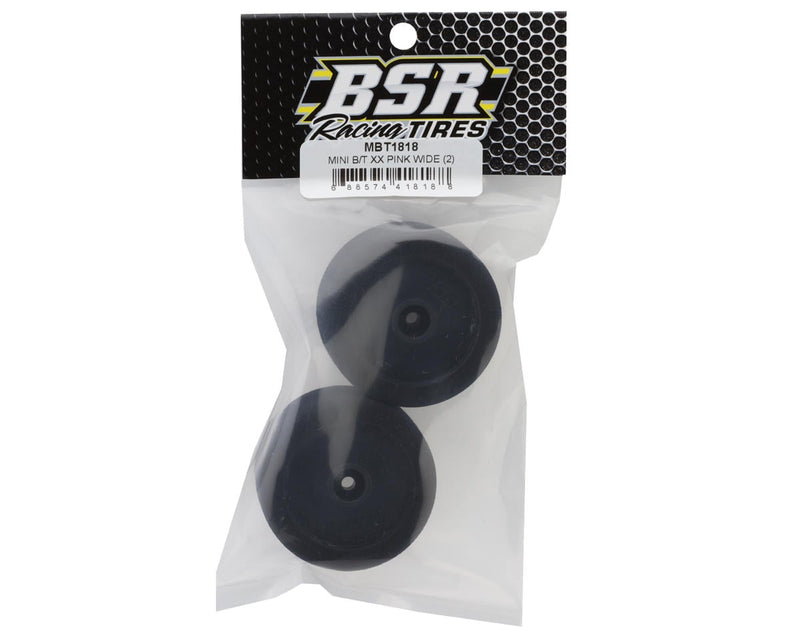 MBT1818 BSR Racing Losi Mini-T/Mini-B Wide Foam Tires (2) (XX Pink)