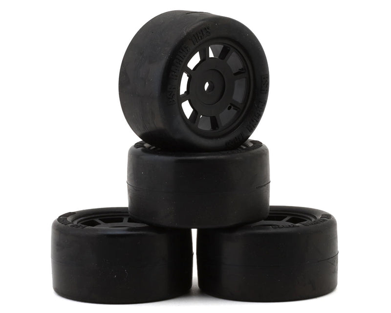 BXRRR2032 BSR Racing 1/12 Race Radial Pre-Mounted Rubber Carpet Tires (4) (32 Shore)
