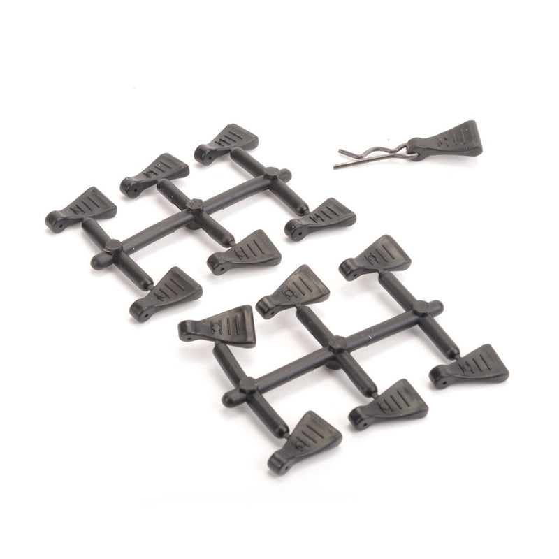 CR638 Core RC Rubber Body Clip Pulls (12)